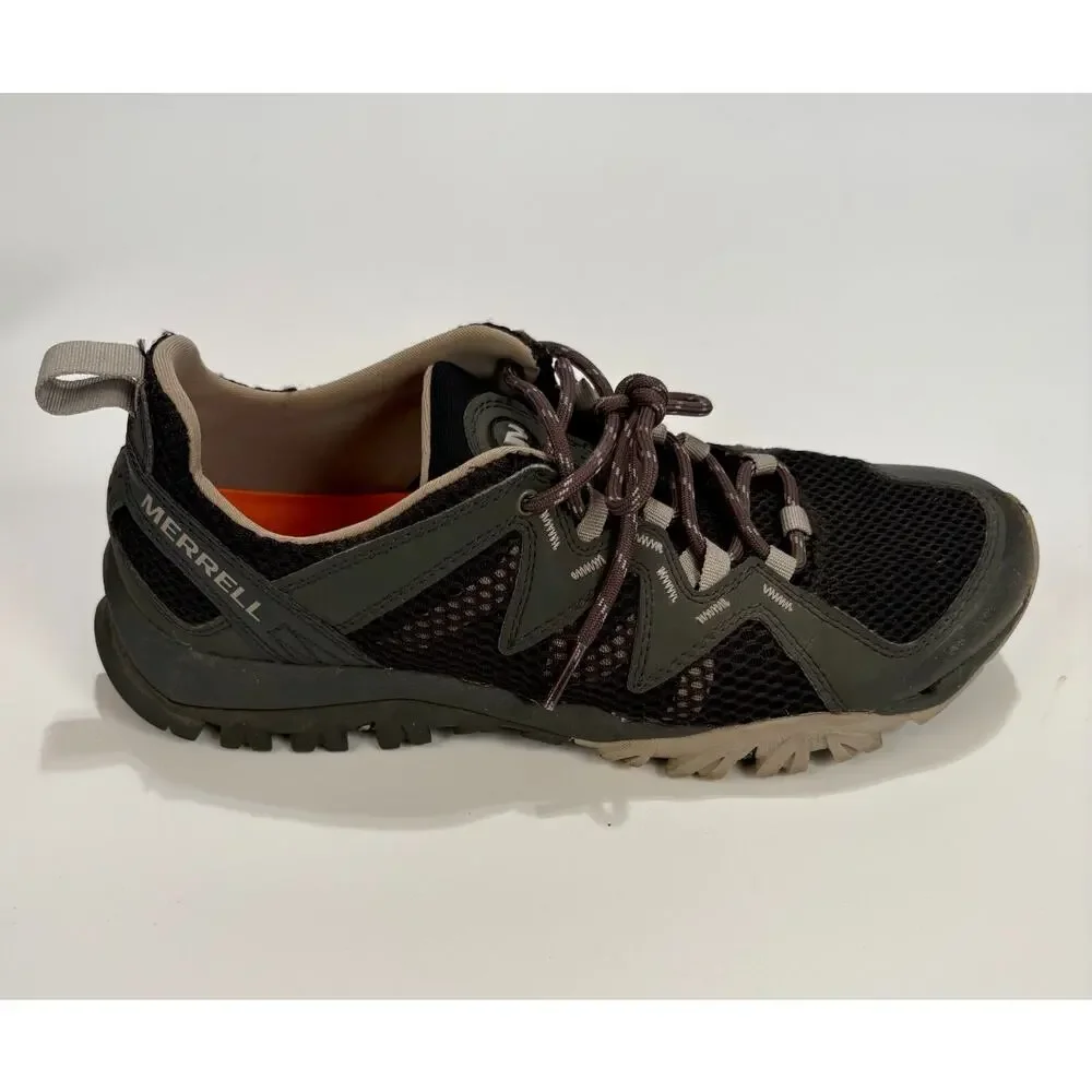 MERRELL Tetrex Women's Size 8.5 Rapid Crest Black Hiking Shoes Waterproof J12852